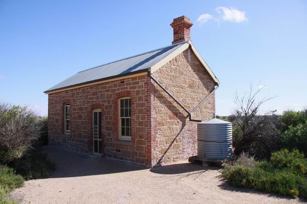 Het gerestaureerde Engine driver house.