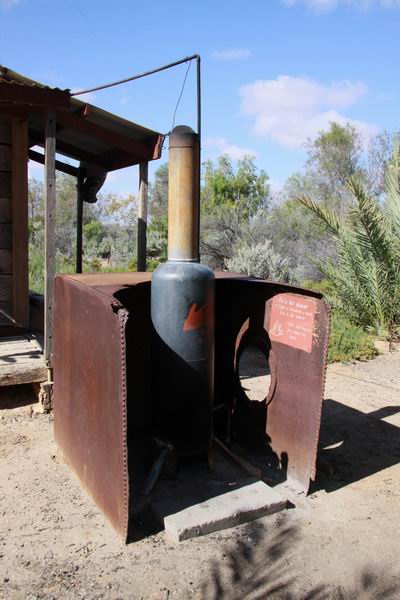 Het warmwater voor de douches