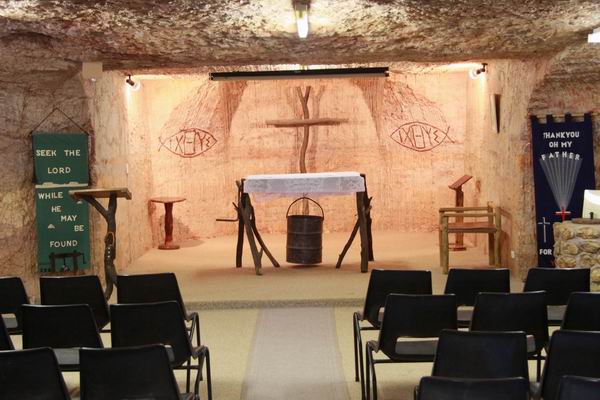 Een ondergronds kerkje