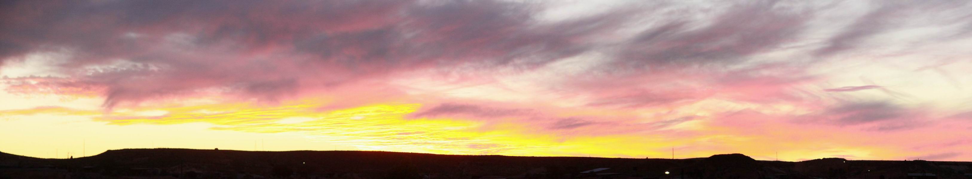 Mooie lucht 's avonds boven Coober Pedy