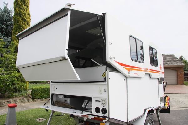 Stap 2 - Ander aanzicht met bed nog ingeschoven