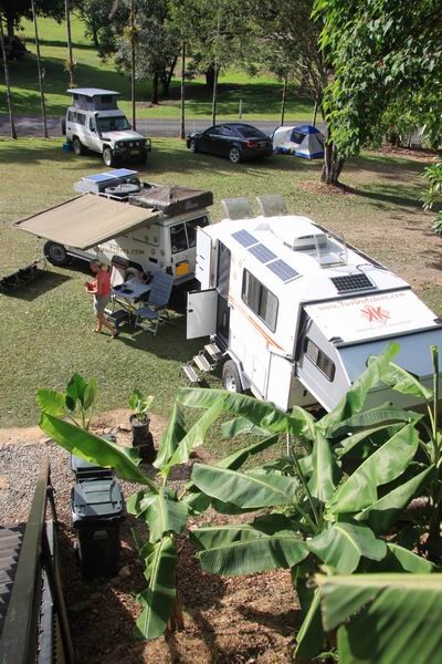 Nala en Kimmy van bovenaf gezien