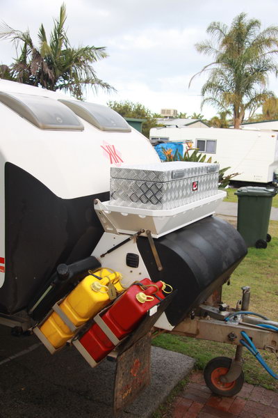 Met de caravan ingepakt