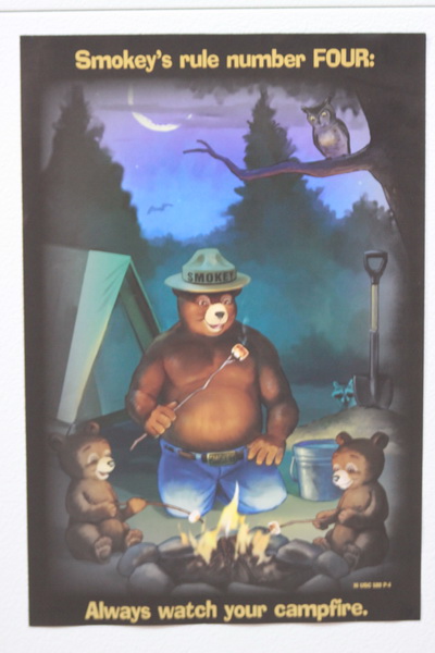 Bosbrand preventie door Smoky Bear