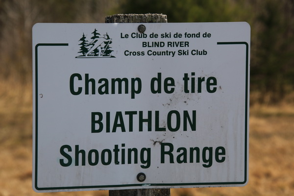 Biathlon schietbaan voor 's winters