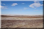 Op weg naar de bushcamping bij Lake Eyre, ABC Bay zonder water.