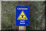 Waarschuwing, snel stromend water