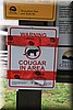 Waarschuwing, Cougar in de omgeving