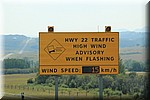 Gevaarlijke windstoten, actuele windsnelheid 15km/u